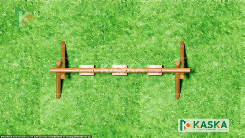 Triple Wooden Swing - K-09