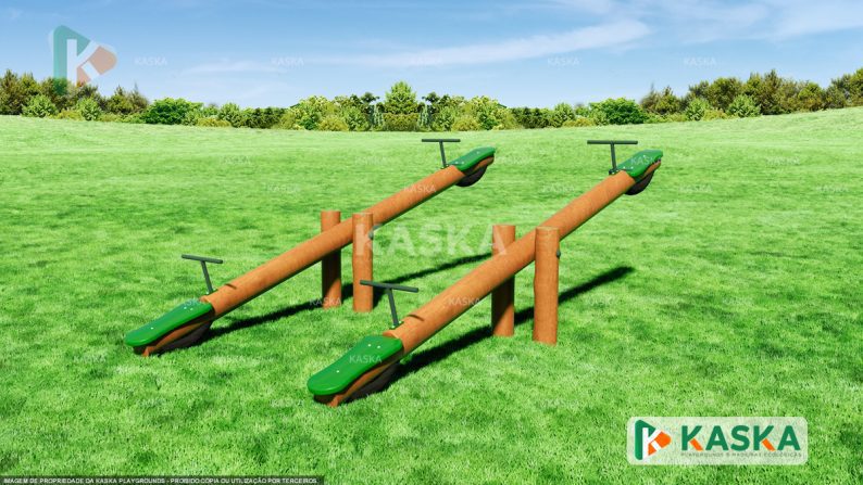 Double wooden seesaw - K-11