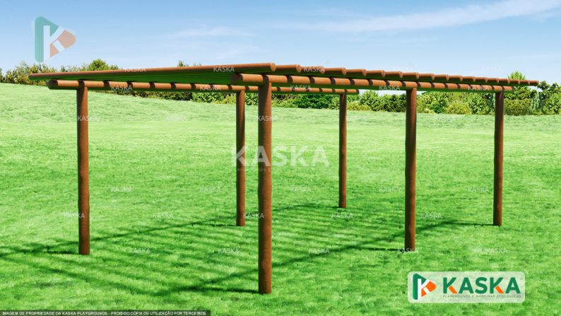 Wooden Double Pergola -K-49