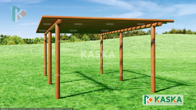 Wooden Double Pergola -K-49