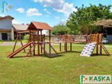 children's wooden house for backyards made of eucalyptus