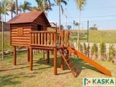 Children's Wooden Playground - Ref. 389 - Cabana Alpina