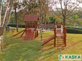 Children's Wooden Playground - Ref. 394 - L-shaped Tarzan House