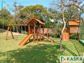 Children's Wooden Playground - Ref. 405 - Tarzan Alpine House in L - KASKA