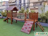 Playground Infantil em Madeira - Ref. 435- Casa do Tarzan Baby - KASKA